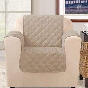 sure fit Microfiber Non-Slip Chair Furniture Cover Water Resistant